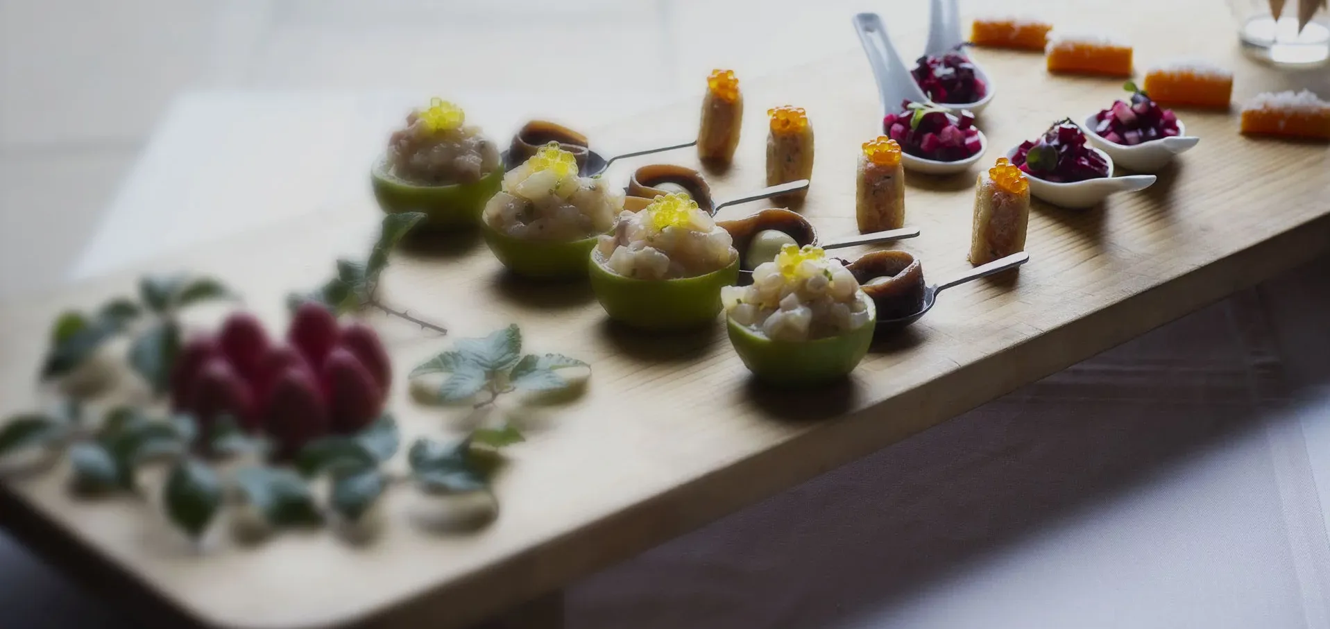 header section gastronomía